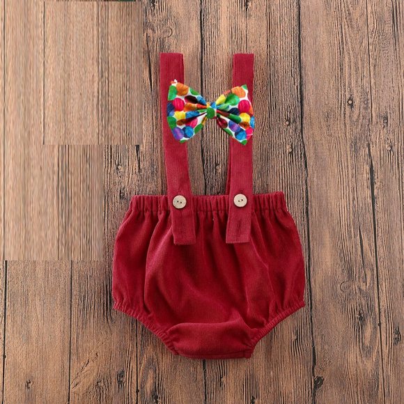 Hungry Caterpillar boy Bow tie Outfit Clothes Romper Diaper Cover suspender